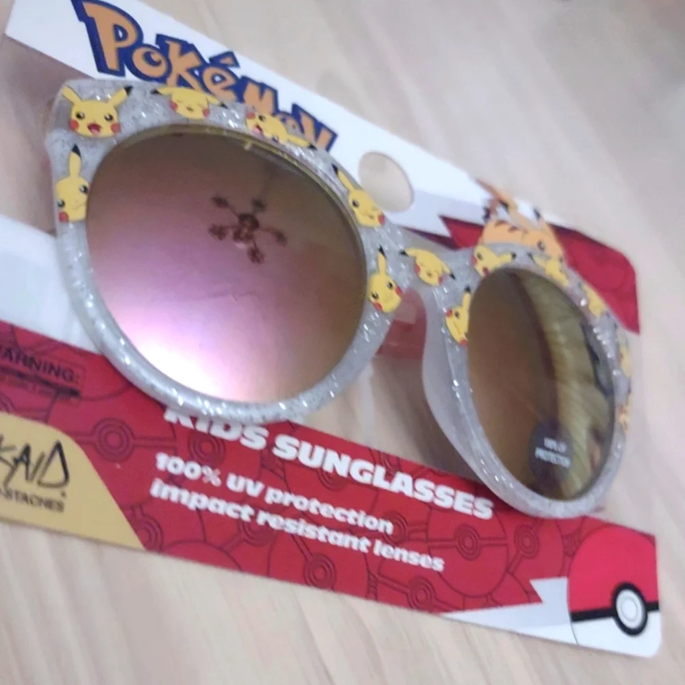 Pokemon Pikachu Glitter Sparkle Kids UV Sunglasses Shades Nintendo